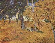 Vincent Van Gogh Der Park des Spitals St-Paul in Saint-Remy oil